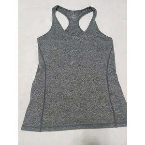 IcyZone Women's Tank Top Heather Gray Workout Athletic Gym Racerback Medium EUC!